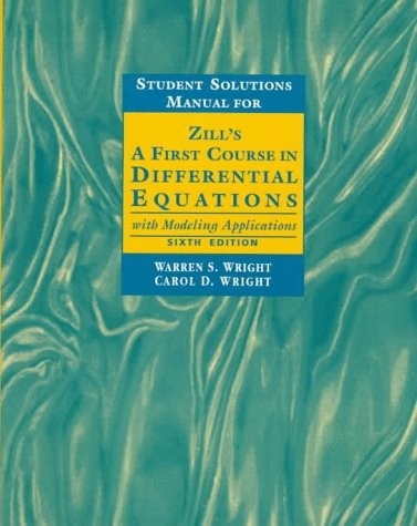 Student solutions manual - solutions, for
